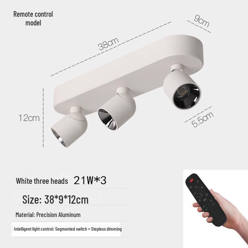 Adjustable Anti-Glare Folding Ceiling Spotlight with High Color Rendering for Household or Picture Lighting