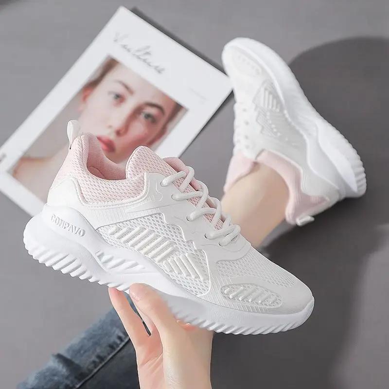 Fashion Women's Shoes Casual Athletic Sneakers Sports Ladies Footwear Mesh Breathable H High Quality Comfortable and Elegant On Sale 39