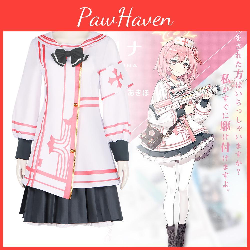 Quina Nurse Cosplay Costume Loli Maid Dress For Anime And Gaming