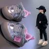 Girls shoes fashion board shoes 2025 spring and autumn new Korean version of children's soft-soled casual shoes little girl bread shoes