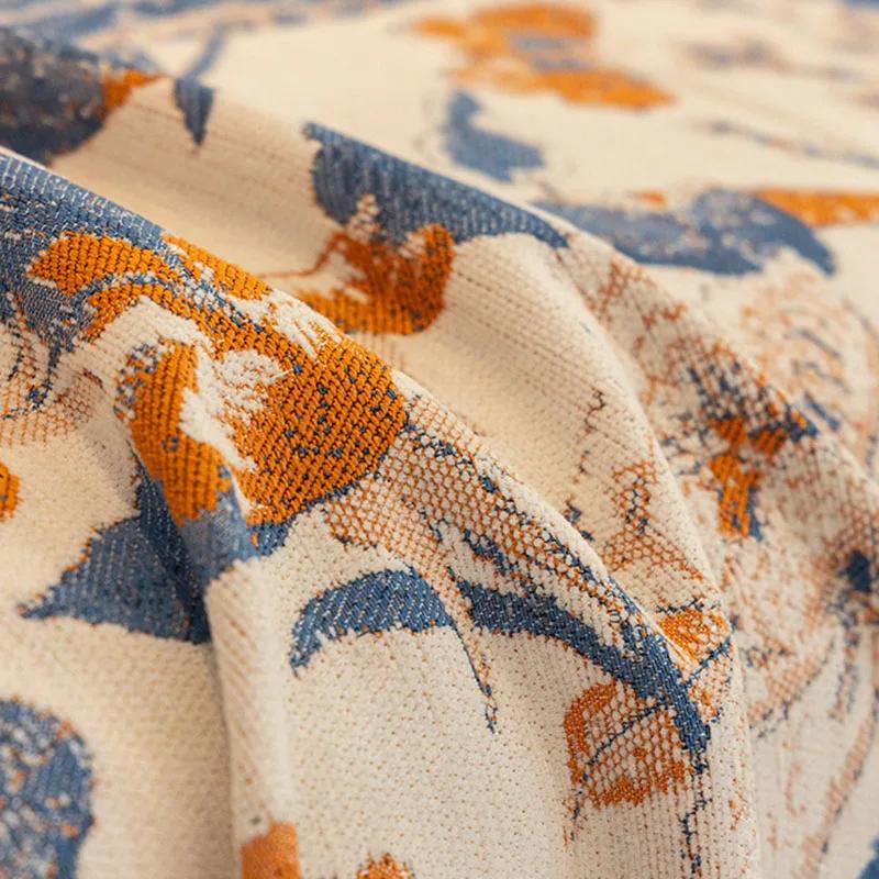 American Classical Chenille Sofa Towel All-Season Dust-Proof Couch Cloth Printed Anti Slip Home Accessories for Living Room