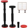 POPETPOP Adjustable Furniture Legs, Set of 2, for Cabinets, Beds, and Tables, Adjustable Height, Easy Installation, Heavy-Duty Nylon