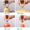 Stainless Steel Pineapple Eye Corer Fruit Vegetable Knives Stem Remover Clip Strawberry Huller Peeler Tweezers Kitchen Gadgets