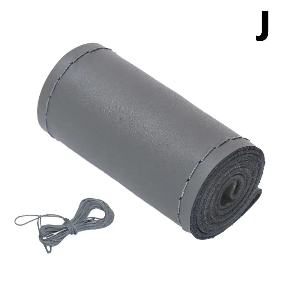 Piese auto interioare consumabile cusute manual din piele ghidon husă volan respirabilă din piele husă universală anti-alunecare S9X2