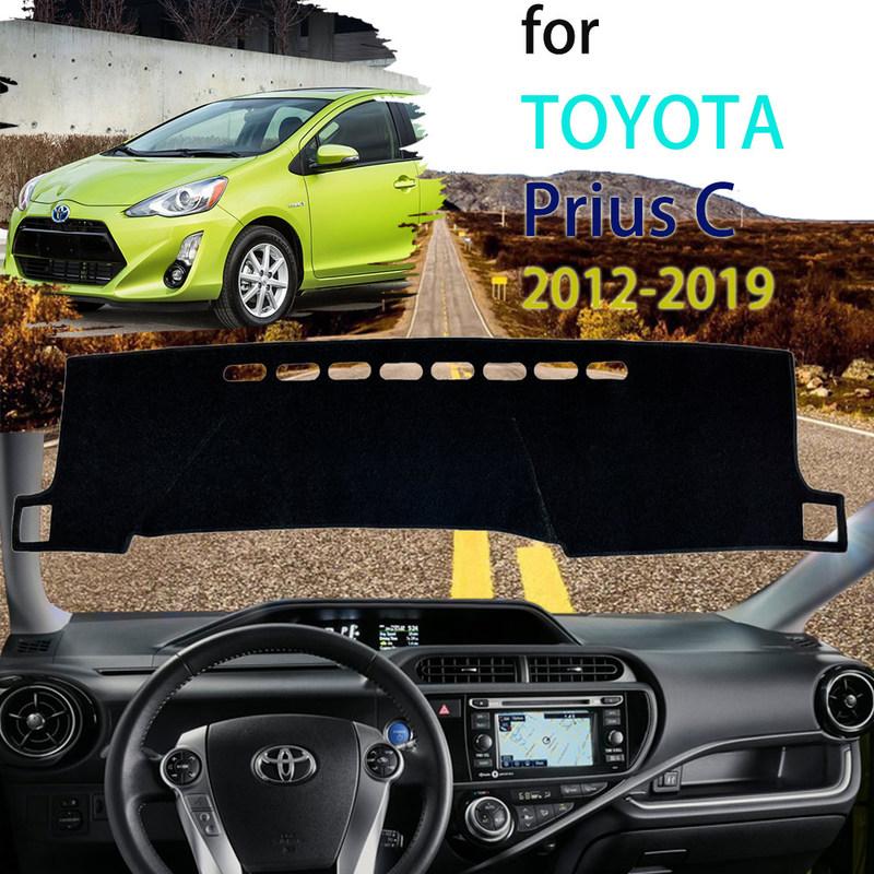 Dashboard Center Console Cover Dash Mat Sunshield Carpet Avoid Light Sun Visor Parasol for Toyota Prius C Aqua NHP10 2012-