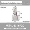 M5 Knurled Set Screw with Adjustable Gauge Bolt and Aluminum Alloy Handle, Stainless Steel Hand-Tightening Screw