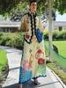 2025 European-American Linen Holiday Casual Printed Pants Set