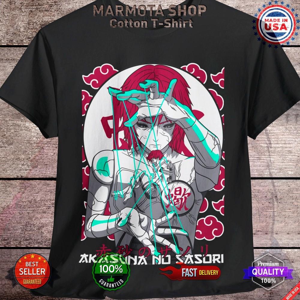 

Sasori T-Shirt Naruto Shippuden Akatsuki Anime Unisex Tee T-Shirt All Sizes 4XL