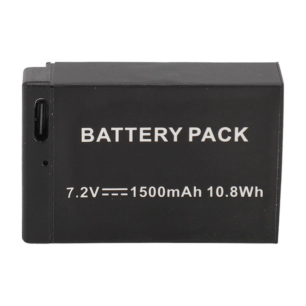 LP‑E17 Battery Pack 7.2V 1500mah Fast Charging Usb C Camera Battery for R50 RP R10 R8 Rebel T8i T7i