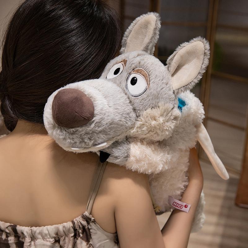 2 Misure Nuovo Peluche Lupo Camuffato Bambola Lupo in Pelle di Pecora Muppets Cuscino per Dormire Bambola Lupo in Abiti da Pecora Regali di Natale Compleanno