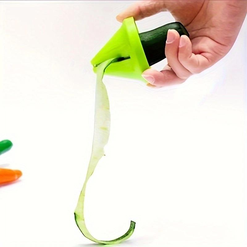 Vegetable Spiralizer Conic Design Multi-Functional Kitchen Gadget 2-Pack Green Pink