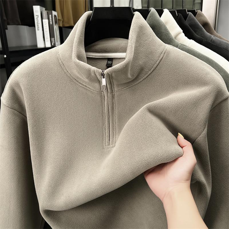 

2025 Men s Double-Sided Teddy Fleece Winter Hoodie with Stand Collar – Main Recommendation 4XL-130