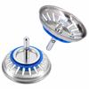 2 Pack Multiple Holes Sink Filter Stopper 304 Stainless Steel Drain Plug Basket  Bathroom Sink