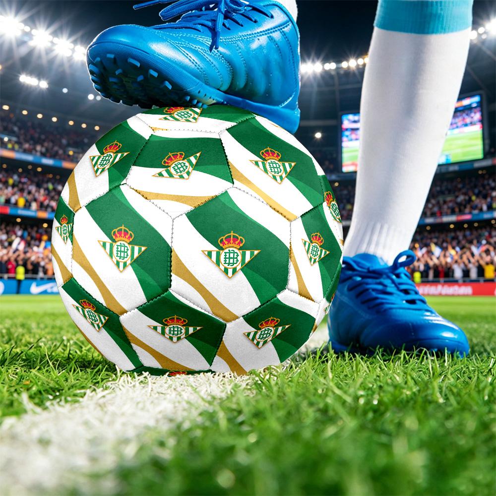 Real Betis FootballPrinted Size 5 Soccer Bll, Anti Slip Adult Match Football Souvenir for Football Fans