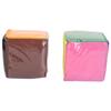 2pcs DIY Education Playing Game Dice with Clear Pocket Early Learning Soft Foam Dice for Teaching with Storage Bag