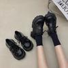 [Ushilai] British Style Platform Loafers Women's 2025 Spring New Small Height Increase Sweet and Cool Small Leather Shoes