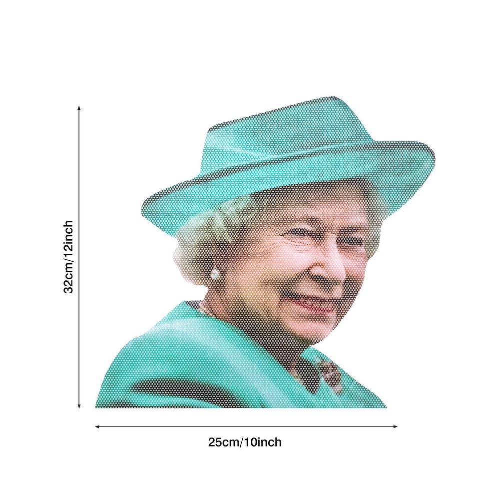 1ks 3D samolepka na auto Legrační Celebrity Auto samolepka na zadní okno Samolepka na auto Sillusion pro královnu Alžbětu Pro papeže Františka