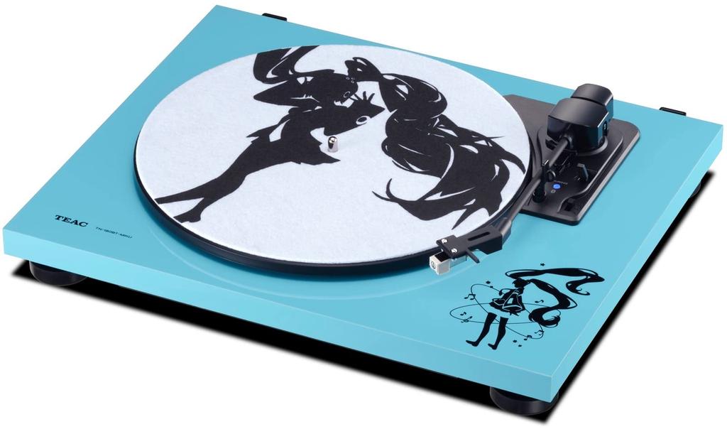 TEAC Hatsune Miku Design Analog Turntable with Phono Equalizer Built-in TN-180BT-MIKU