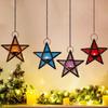 Moroccan Star Hanging Candle Holder – Colorful Lantern for Home & Bar Decor