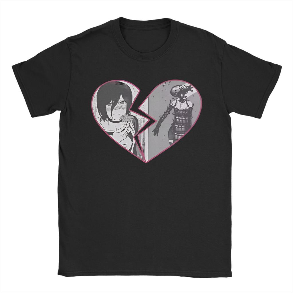 Reze Anime Chainsaws Japan Manga Man Outfit Men Women T Shirts 100% Cotton Tee Graphic Print  T-shirt Clothes