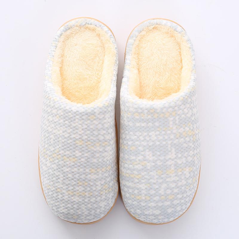 

Хлопковые тапочки теплые и с начесом утолщенные противоскользящие туфли зимние пушистые туфли мужские и женские толстая подошва 300 (45-46 wears)