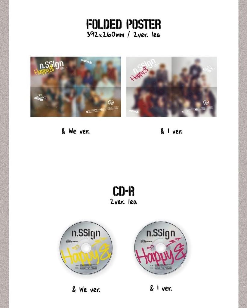 2nd Mini Album n.SSign 'Happy &' (Korean Edition)
