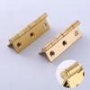 4 Pieces of High-end Brass Hinges Bedroom Wardrobe Door Hinges Kitchen Drawer Cabinet Hinges Wooden Furniture Accessories