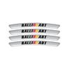 Cytbfl1 Set of 4 Aluminum Car Wheel Racing Decals and Badges for Mitsubishi Ralliart, Outlander, L200, and Xpander
