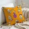 Cushion Cover  Linen  SkinFriendly Soft Decorative Case For Sofa Home Decor Cartoon FFlintstones Anime Classic Pillow cover