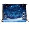 1Pcs Christmas Night Sky Pine Decoration Background Winter Backdrop Decorations For Photo Studio Photo Booth Christams Party