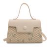 Summer Woven Small Crossbody Bag For Women With Magnetic Closure For Daily Use