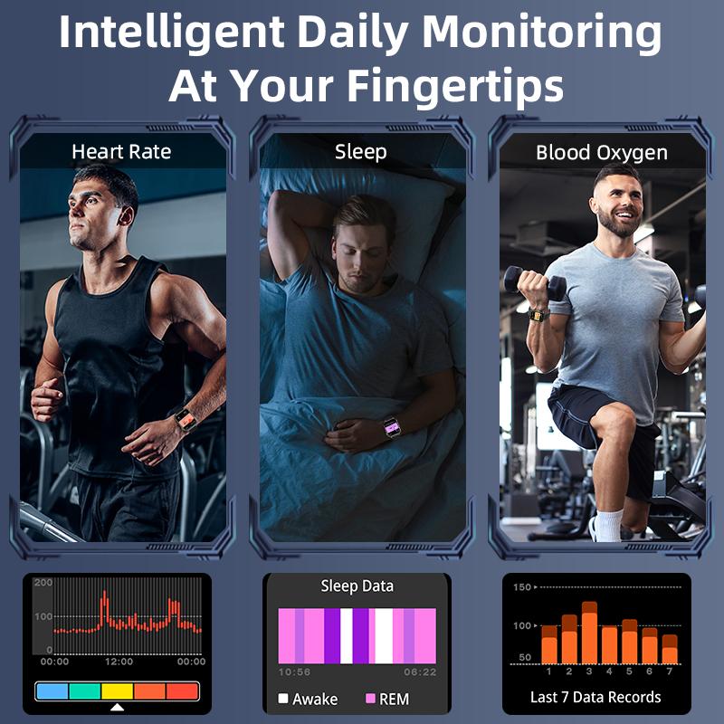 New Type-C Fast Charging Smart Watch Men 1.83-Inch HD Bluetooth Call Heart Rate 100+ Sport Waterproof Smartwatch Women
