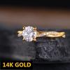 Three Heroes Zircon Inlaid Gold-Plated Ring: Elegant European & American Style Jewelry