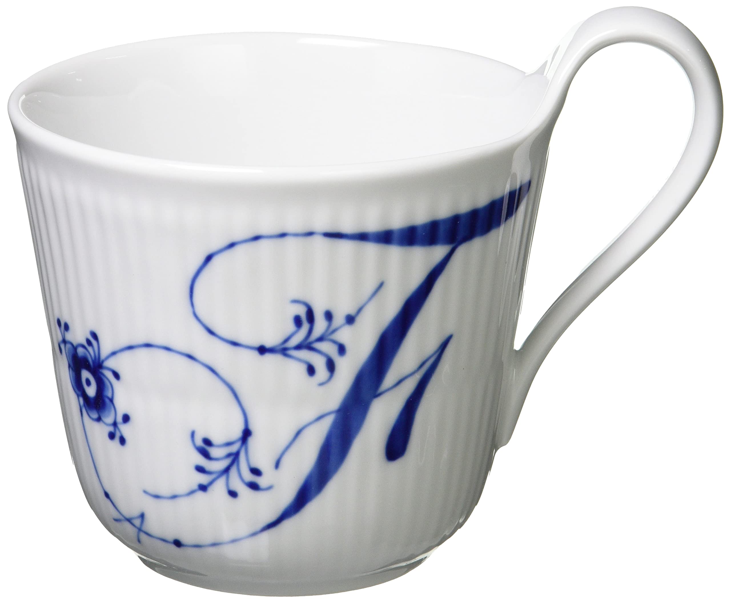 

Импортная кружка Royal Copenhagen Blue Fluted Plain с высокой ручкой объемом 330 мл, свадебный подарок 1023874 [Обычный продукт] F белый
