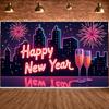 Celebration Banner Sparkling Design Festive Banner Party Banner Neon Light Theme For Restaurant Decoration Festive Gathering