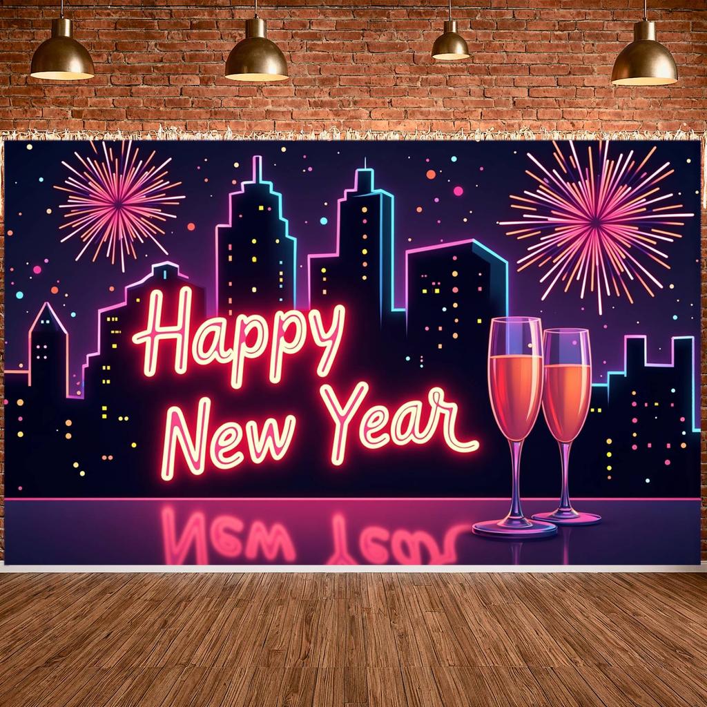 Celebration Banner Sparkling Design Festive Banner Party Banner Neon Light Theme For Restaurant Decoration Festive Gathering
