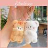 Penguin Panda Cute Dog Cartoon Animal Magnetic Plush Pendant For Decor Bag