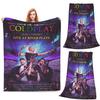 Coldplay Decke Flanell Sofa Überwurf Tragbar für Zuhause Schlafzimmer Reise Decken Tagesdecke Steppdecke
