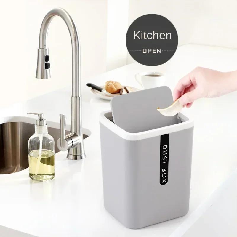 Mini Lixeira Criativa Pequena Lixeira de Mesa Cesta de Lixo Mesa de Casa Material de Escritório de Plástico Lixeira Lixeira Caixa de Barril de Artigos Diversos