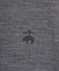 BROOKS BROTHERS Merino Wool Logo Turtleneck Sweater (Grey) (Bbwumnf301)