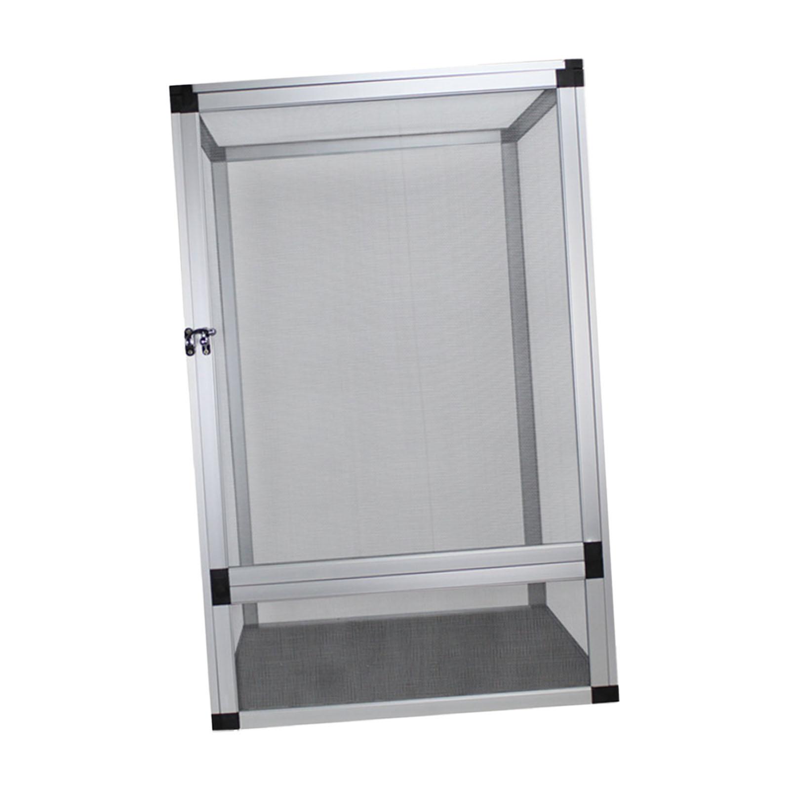 

Террариум для рептилий, вольер для питомцев, многофункциональный прочный террариум для рептилий, взаимодействие серебряный