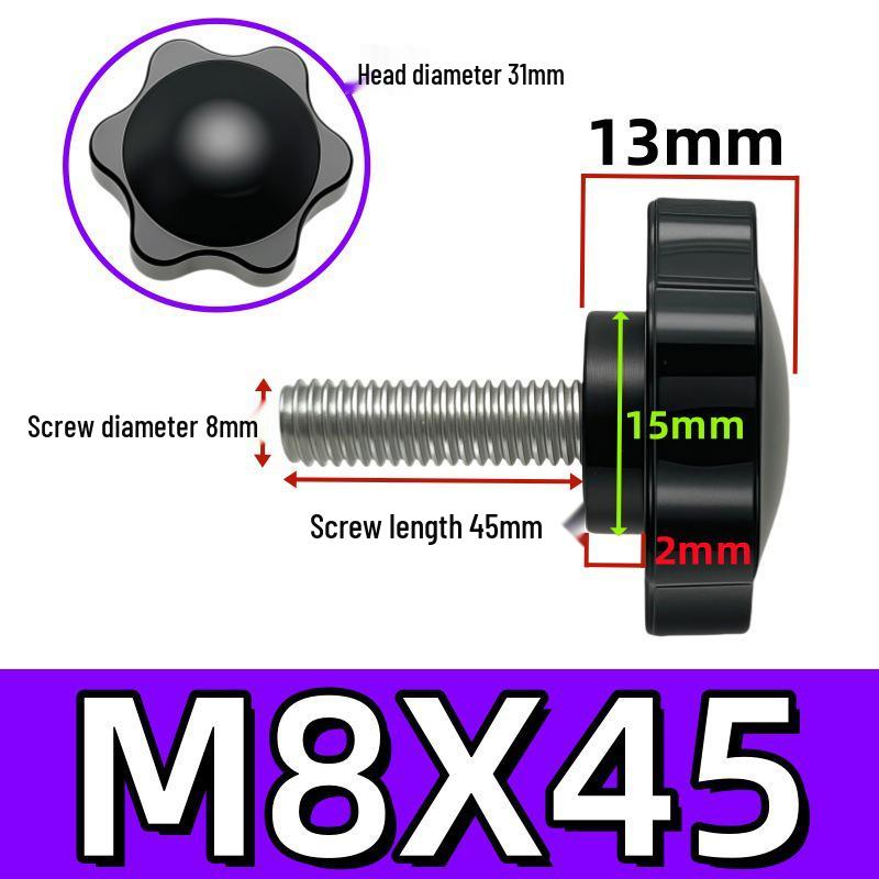 Adjustable Plum Blossom Plastic Head Star Handle Screw Bolt