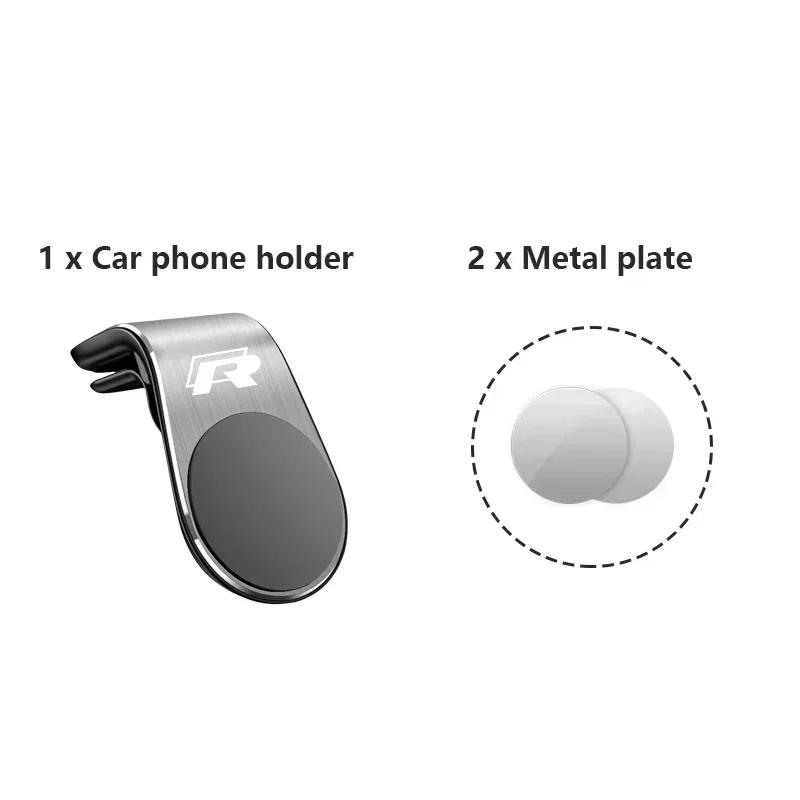 

2026 Hot For VOLKSWAGEN VW New Universal magnetic Phone Holder Air Vent Clip for Volkswagen VW Rline MK8 Polo Golf Tiguan Passat срібний