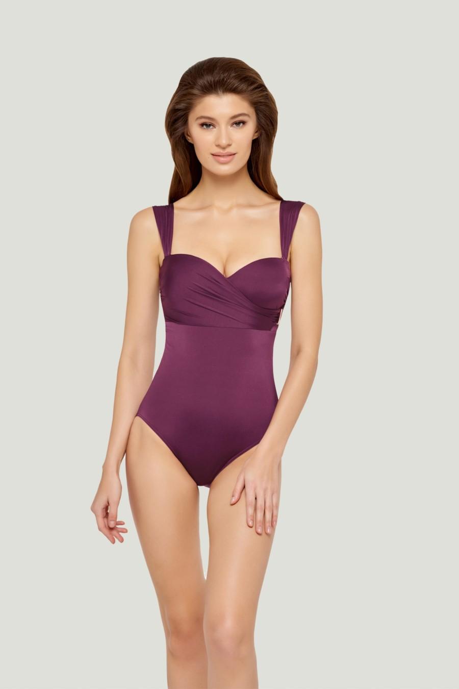 

Купальник злитий push up Marc & Andre (65018) 44C/M імперська червоний колір