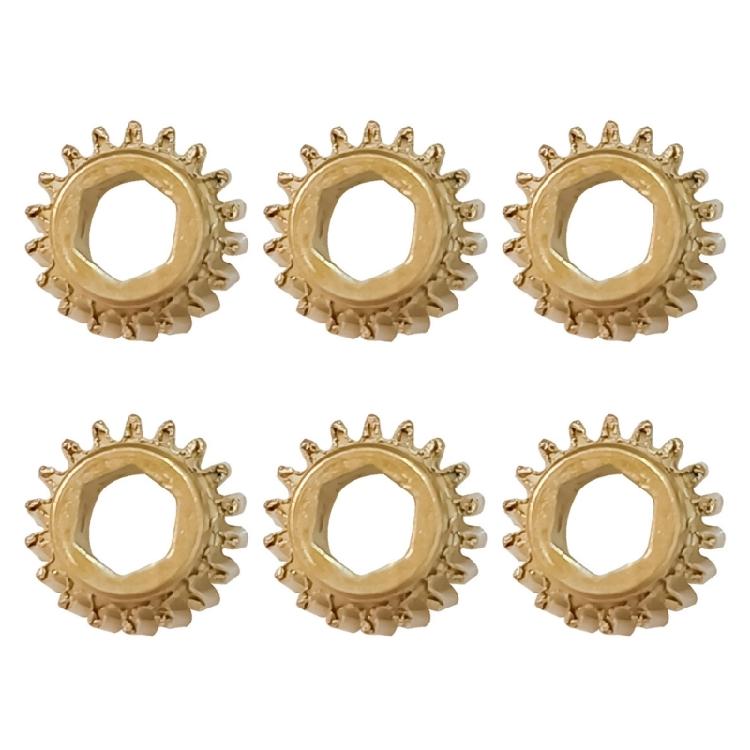 Pack of 6 Machine Head Gears Iron Construction Guitar Gear Accessories Perfect for Guitar Tuning Replacement Parts Set
