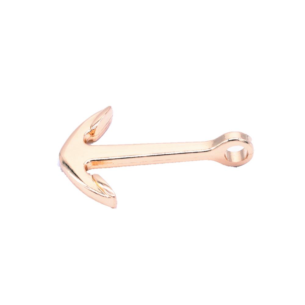 10pcs /lots Gold/Gun Black/Silver Plated Zinc Alloy Anchor Hooks Charm DIY Bracelet Attachment Fastener Jewelry Handmade