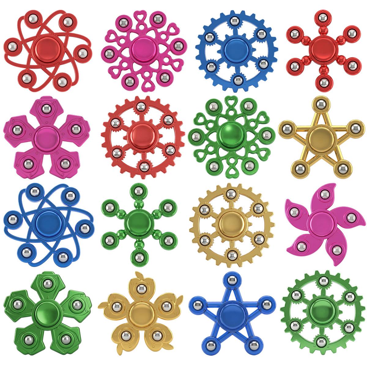 

Электролитически Покрытый Радужный Стальной Шарик Спиннер Гироскоп - Игрушка для Снятия Стресса EDC для Взрослых с Пятью или Шестью Шариками Plastic box