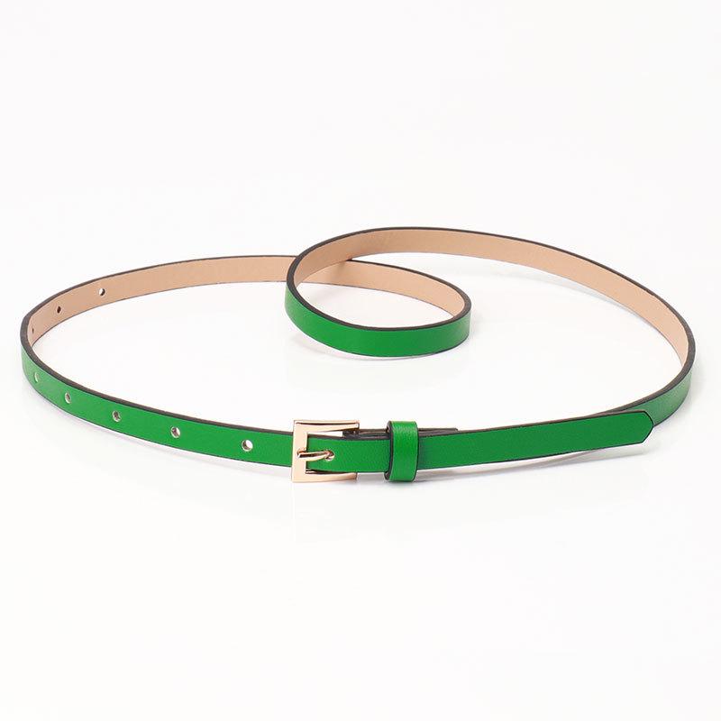 Frühling/Sommer Damen PU Leder Dünner Taillengürtel - Vielseitig Mehrfarbig Dekorativ für Kleider & Anzüge