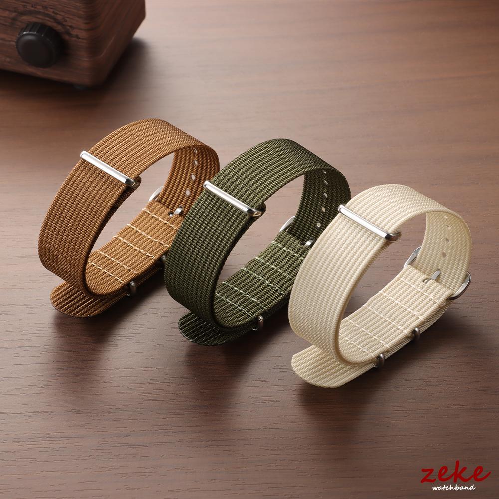 Prążkowany nylonowy pasek do zegarka Tkany nylonowy pasek do zegarka 18mm 20mm 22mm do wojskowych pasków do zegarków Bransoletki do akcesoriów pasków do zegarków Omega