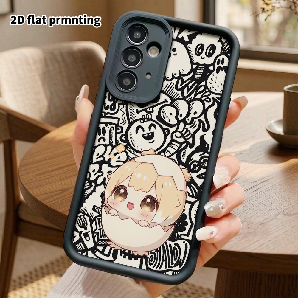 Phone Case: 2D Flat Samsung Galaxy A34 A35 M05 M06 S20 S22 S21 FE Plus 5G Protective Case, Cracked Little Chicken, Christmas and Halloween Gift